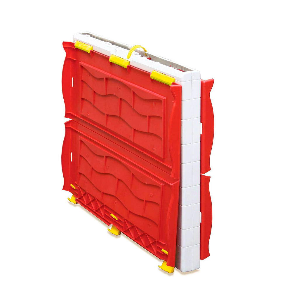 Bege e Vermelho